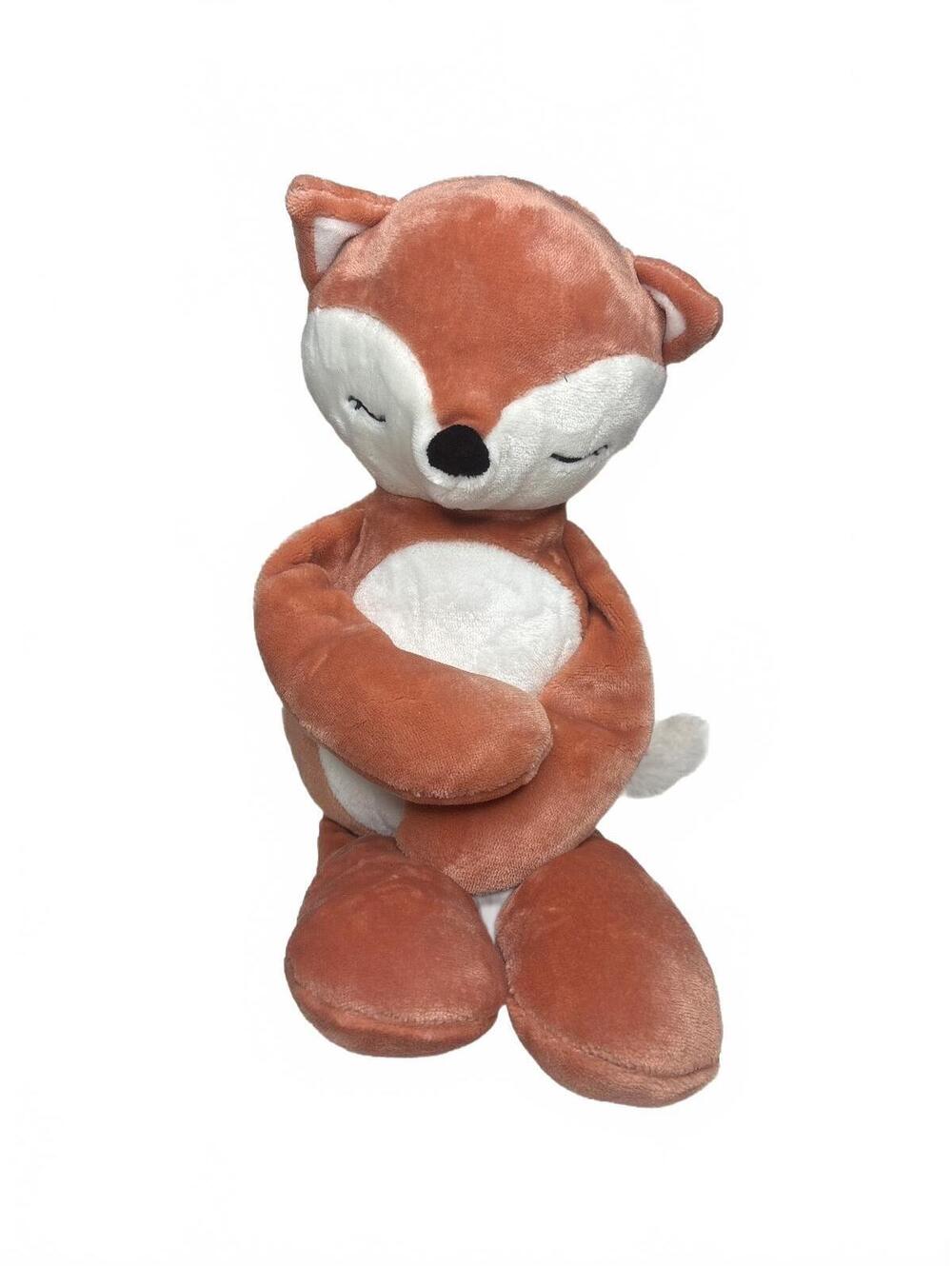 Max Studio Kids Sleeping Velour Fox Plush 19" Closed Sleepy Eyes Floppy Legs EUC - Picture 2 of 9
